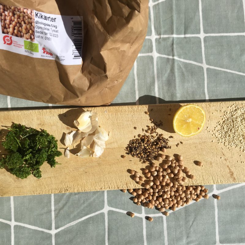 ingredienser til falafler